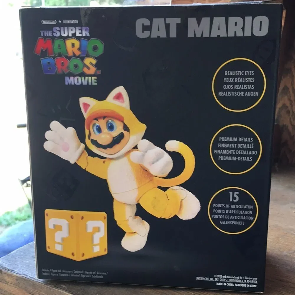 Super Mario Bros Movie Cat Mario Action Figure